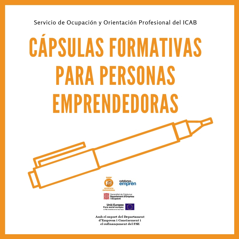 El Servicio de Empleo y Orientación Profesional del ICAB organiza cápsulas formativas para emprendedores