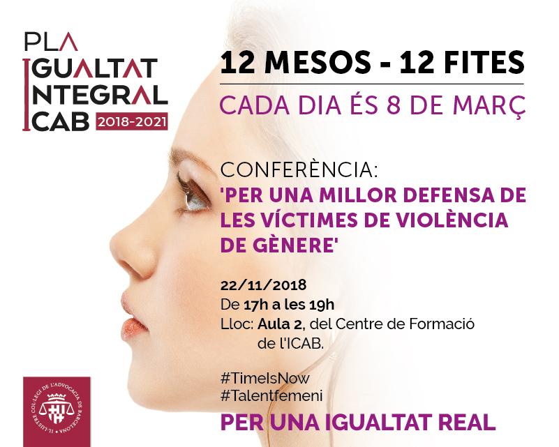 Conferència: 'Per una millor defensa de les víctimes de violència de gènere'