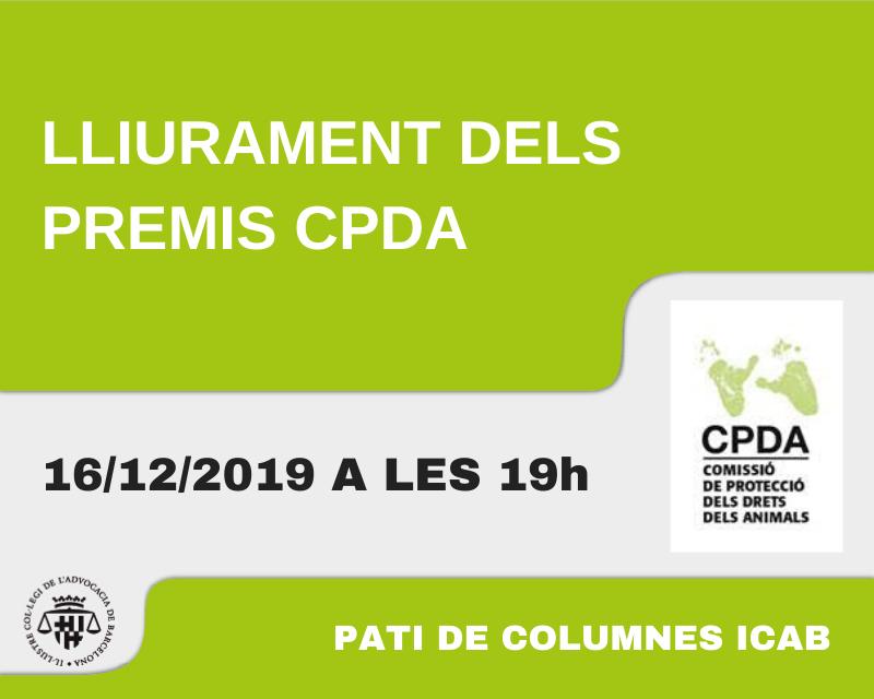 Llliurament de premis CPDA ICAB