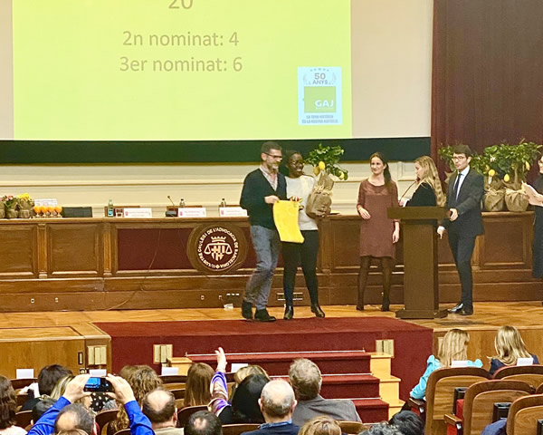 El Grup de l'Advocacia Jove lliura els XIX Premis Taronja i Llimona atorgats a les Oficines Judicials i als jutges i jutgesses