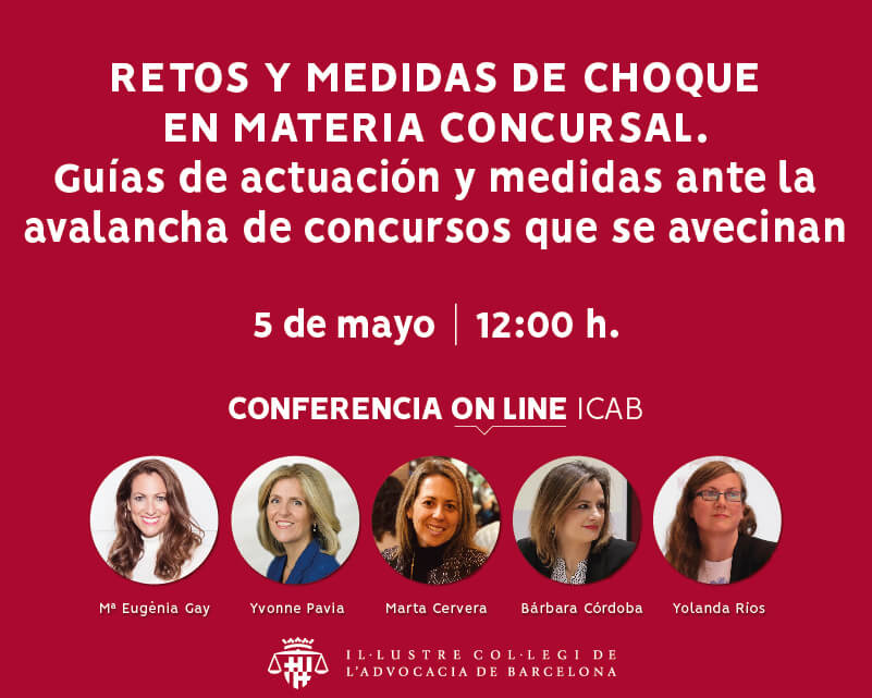 Conferencia on-line: 'Retos y medidas de choque en materia concursal'