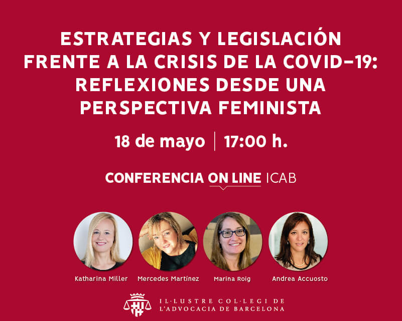 Conferencia on-line: 'Estrategias y legislación frente a la crisis del COVID-19: reflexiones desde una perspectiva feminista'