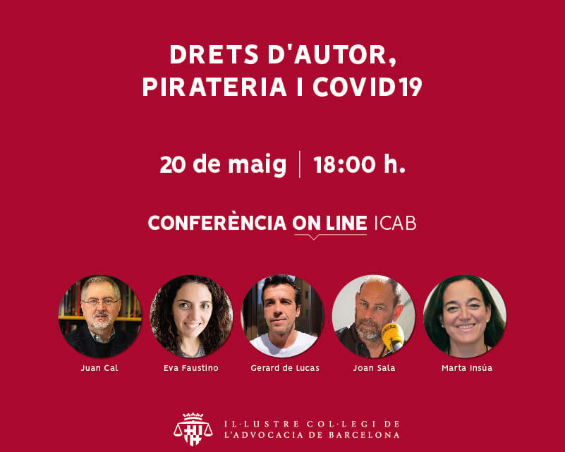 Conferència on-line: 'Drets d'autor, pirateria i COVID-19'