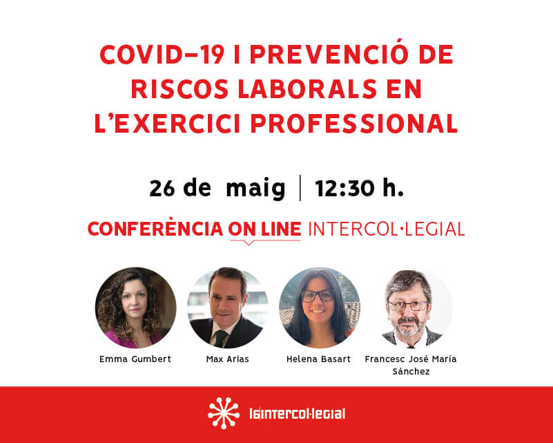 Conferència on-line: 'COVID-19 i prevenció de riscos laborals en l'exercici professional'