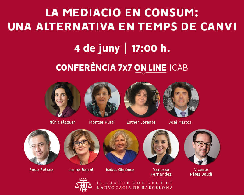 Conferència 7x7 on-line: 'La mediació en consum: una alternativa en temps de canvi'