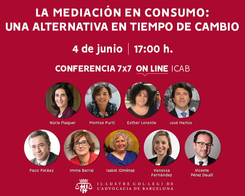 Conferencia 7x7 on-line: 'La mediación en consumo: una alternativa en tiempos de cambio'
