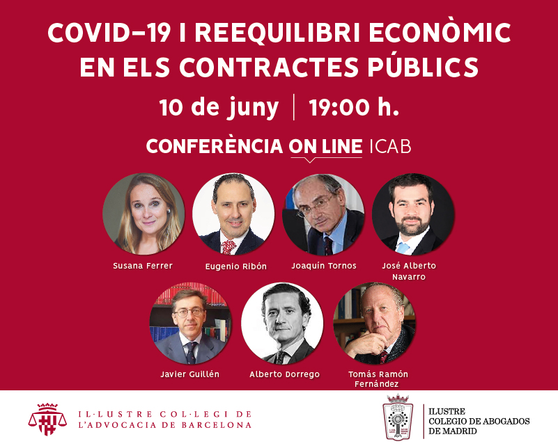 Conferència on-line: 'COVID-19 i reequilibri econòmic en els contractes públics'