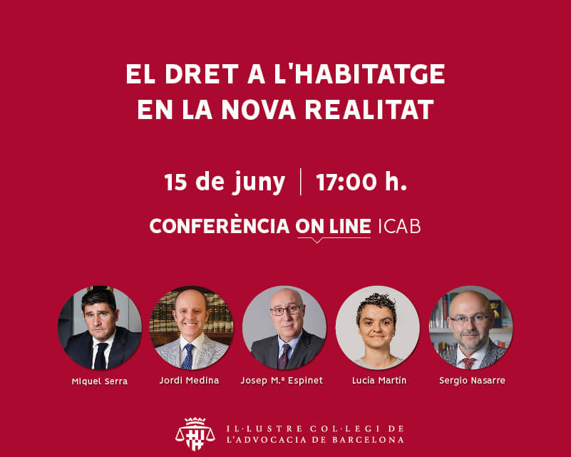 Conferència on-line: 'El dret a l'habitatge en la nova realitat'
