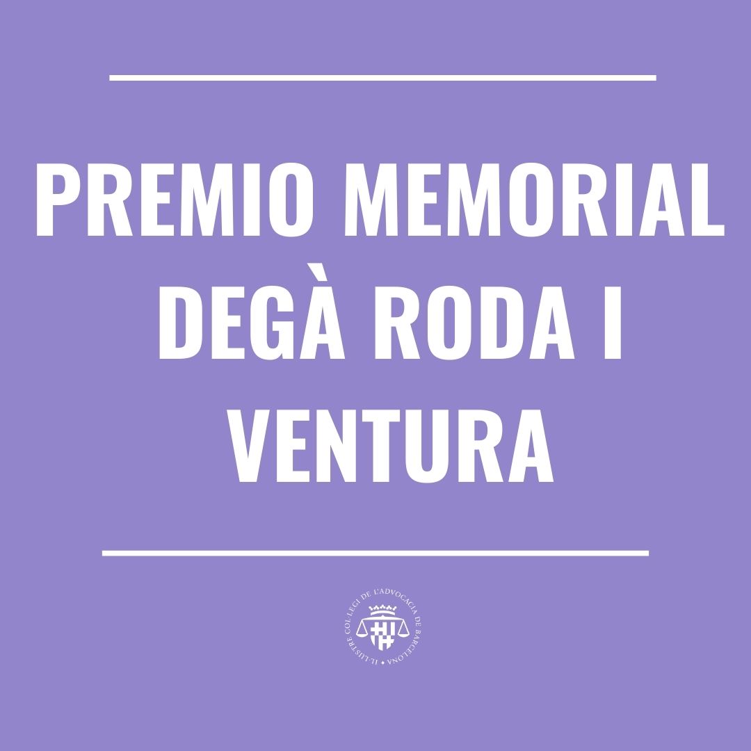 Convocado el Premio Memorial Degà Roda i Ventura 2020