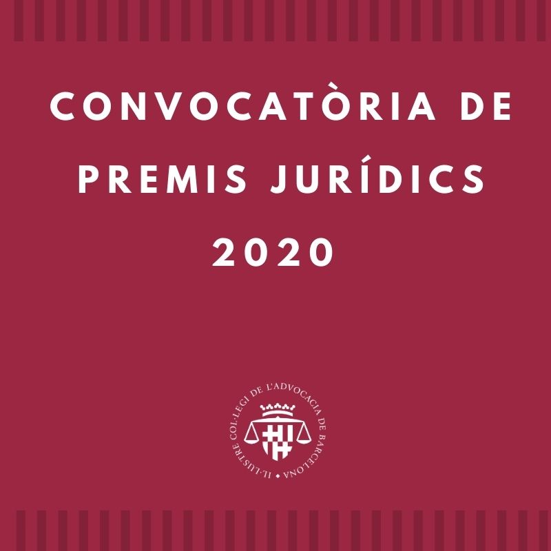 Convocats els Premis Jurídics ICAB 2020
