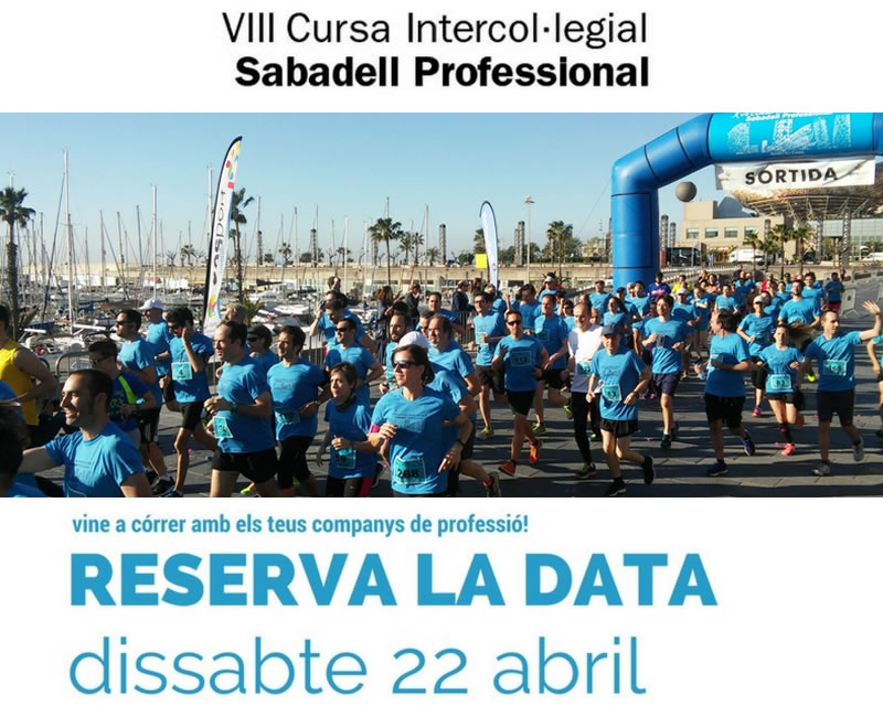 NOTA DE PREMSA: L’advocacia runner de l’ICAB participa en la VIII Cursa  Intercol·legial Sabadell Professional 2017 que es disputarà el 22 d’abril