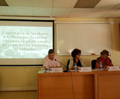 Crónica de la conferencia 'La aportación de las mujeres en la lucha por la verdad y la justicia en los casos de la memoria histórica en El Salvador'